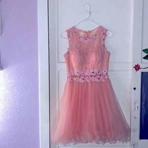 Baby pink knee length dress, Size small